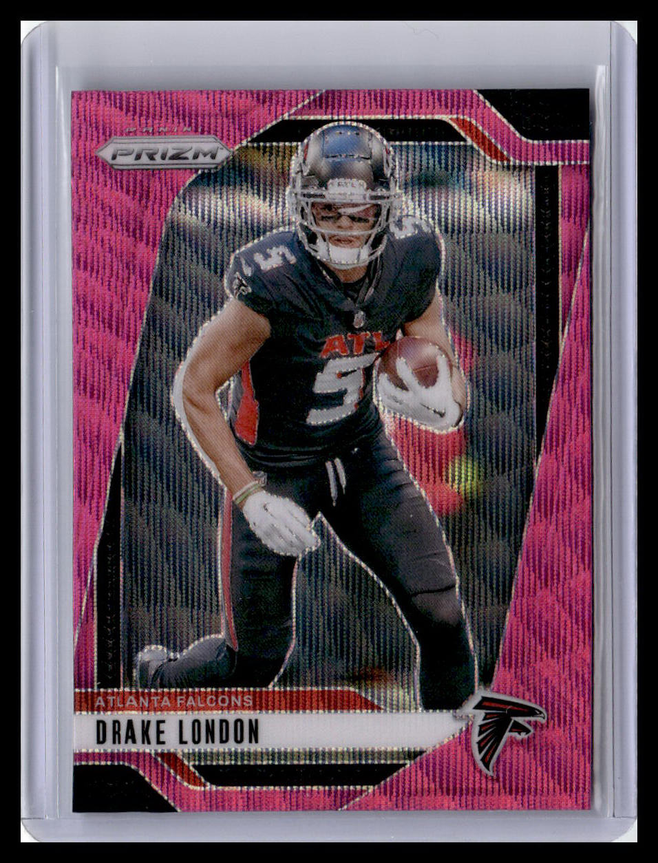 2024 Panini Prizm #12 Drake London Neon Green Pulsar