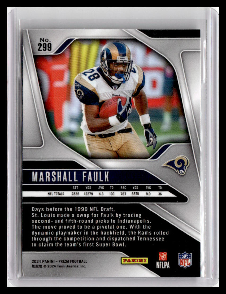 2024 Panini Prizm #299 Marshall Faulk