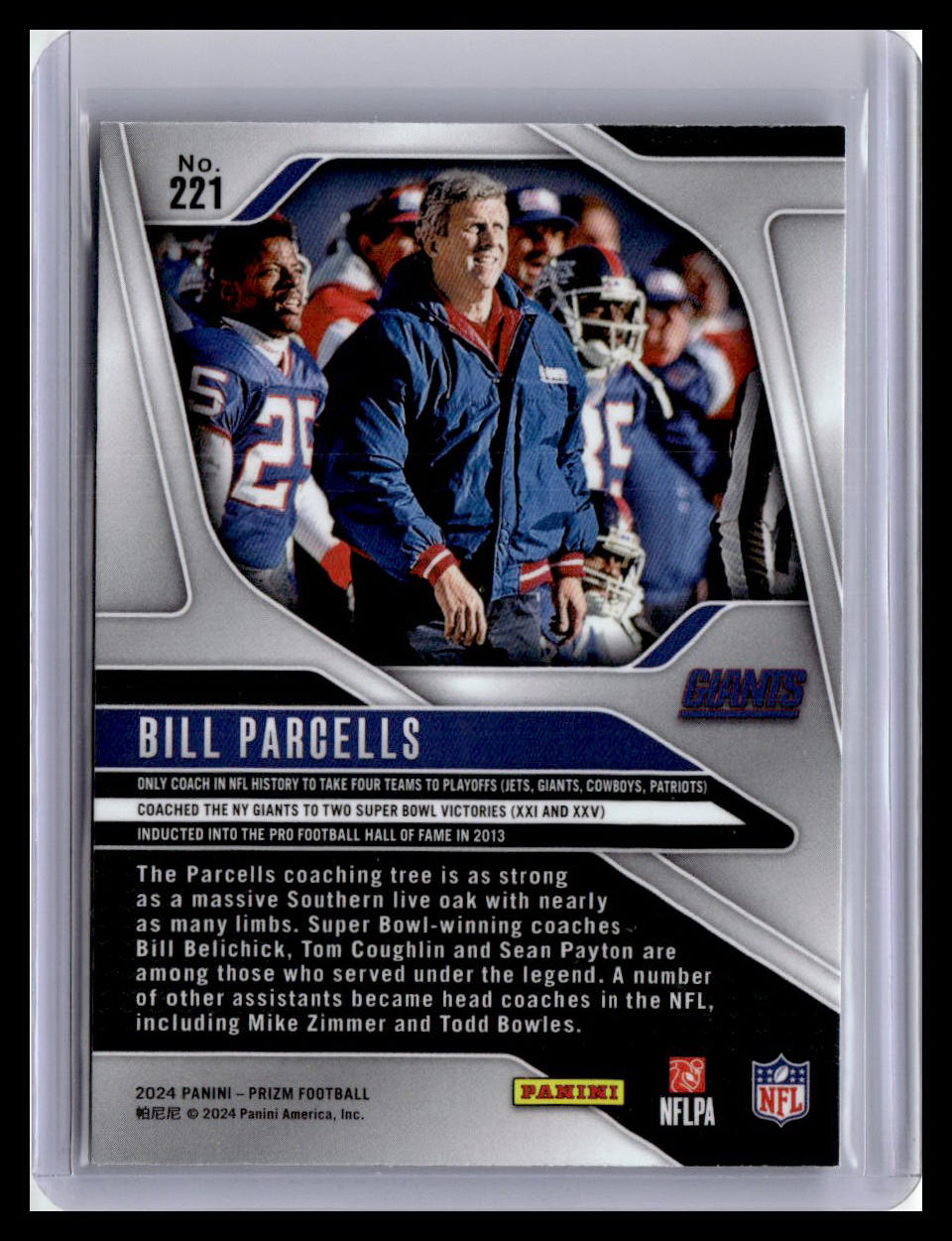 2024 Panini Prizm #221 Bill Parcells