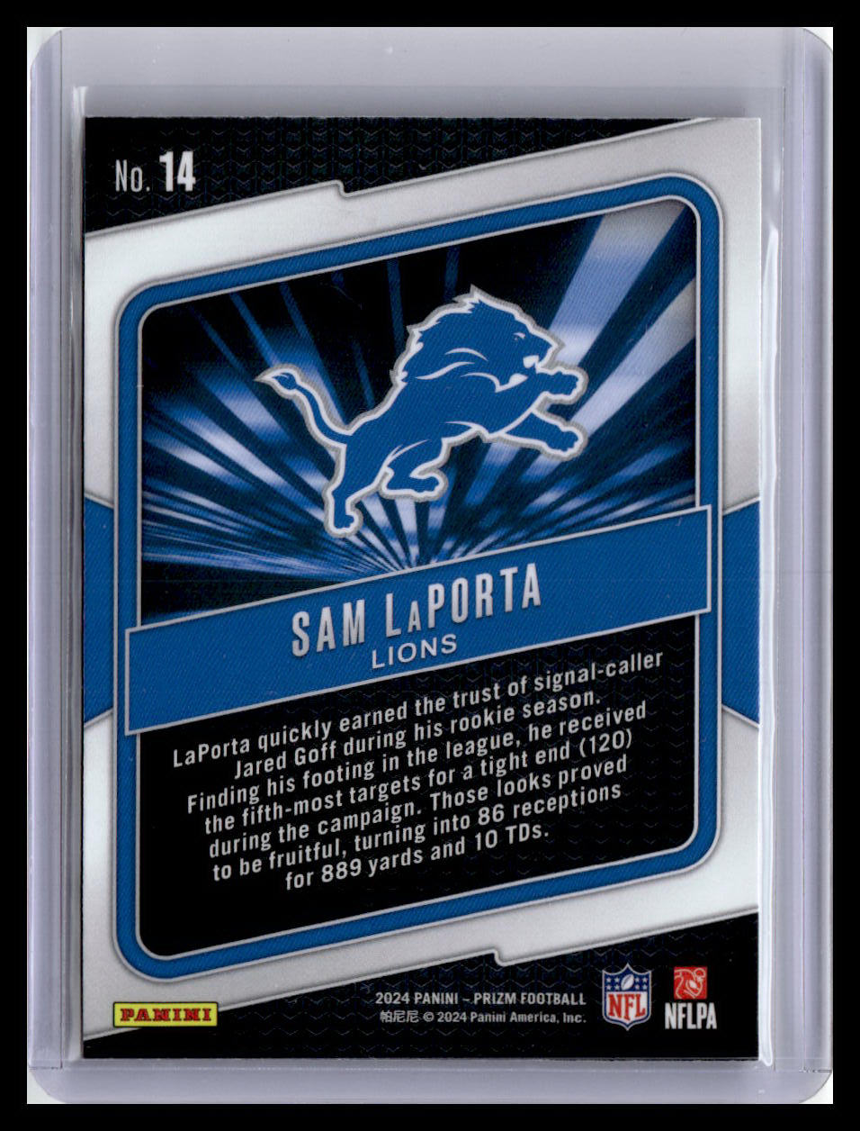 2024 Panini Prizm #14 Sam LaPorta Hype