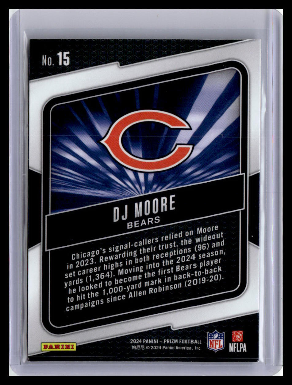 2024 Panini Prizm #15 DJ Moore Hype