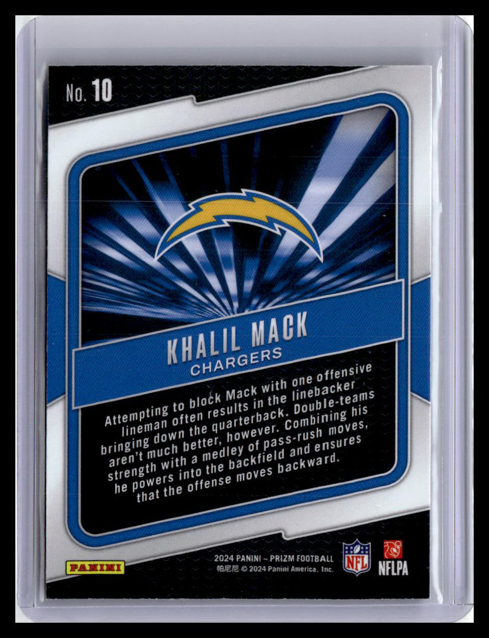 2024 Panini Prizm #10 Khalil Mack Hype