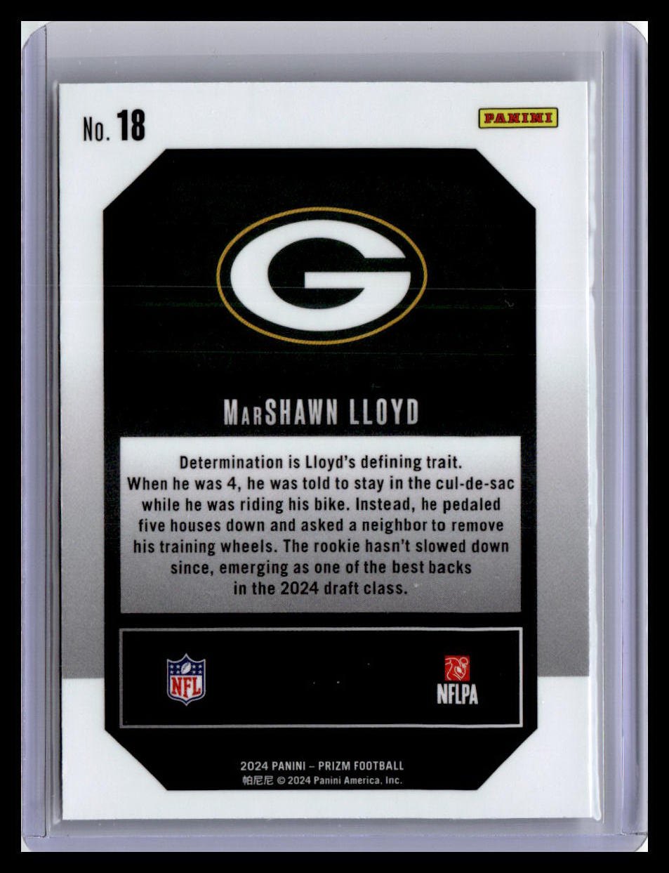 2024 Panini Prizm #18 MarShawn Lloyd Emergent
