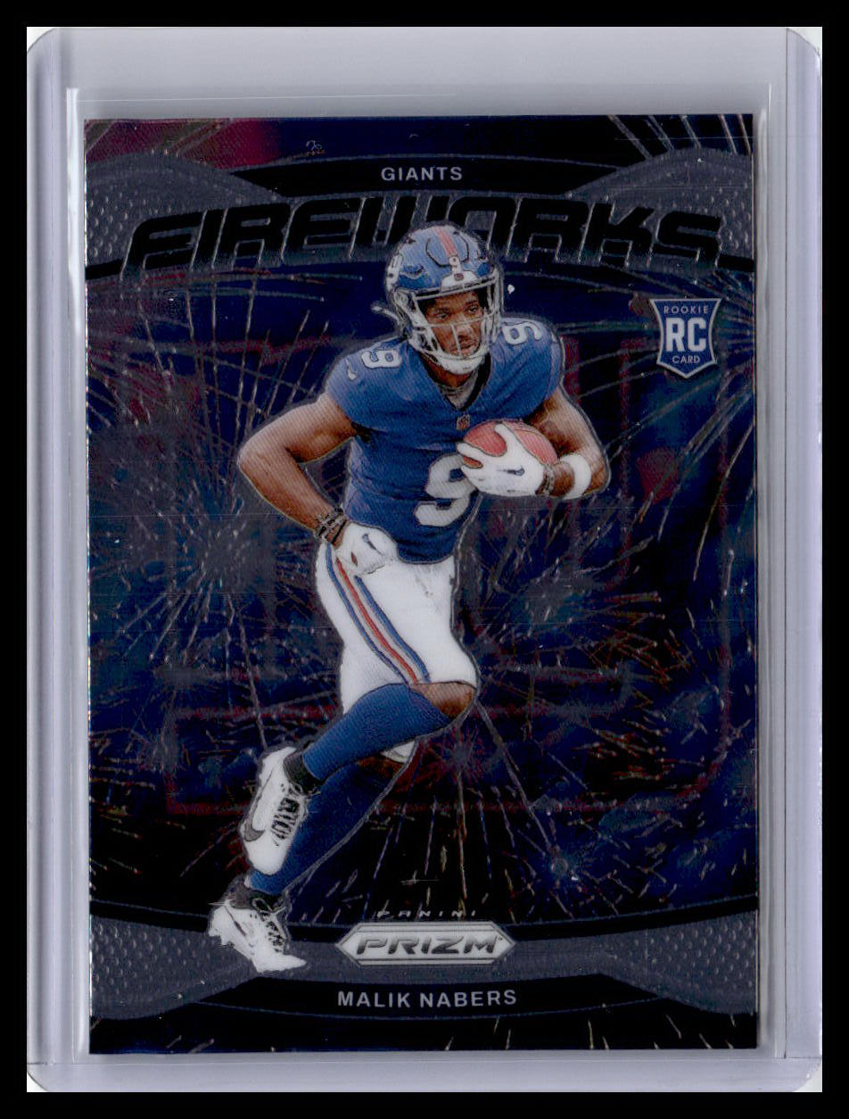 2024 Panini Prizm #21 Malik Nabers Fireworks