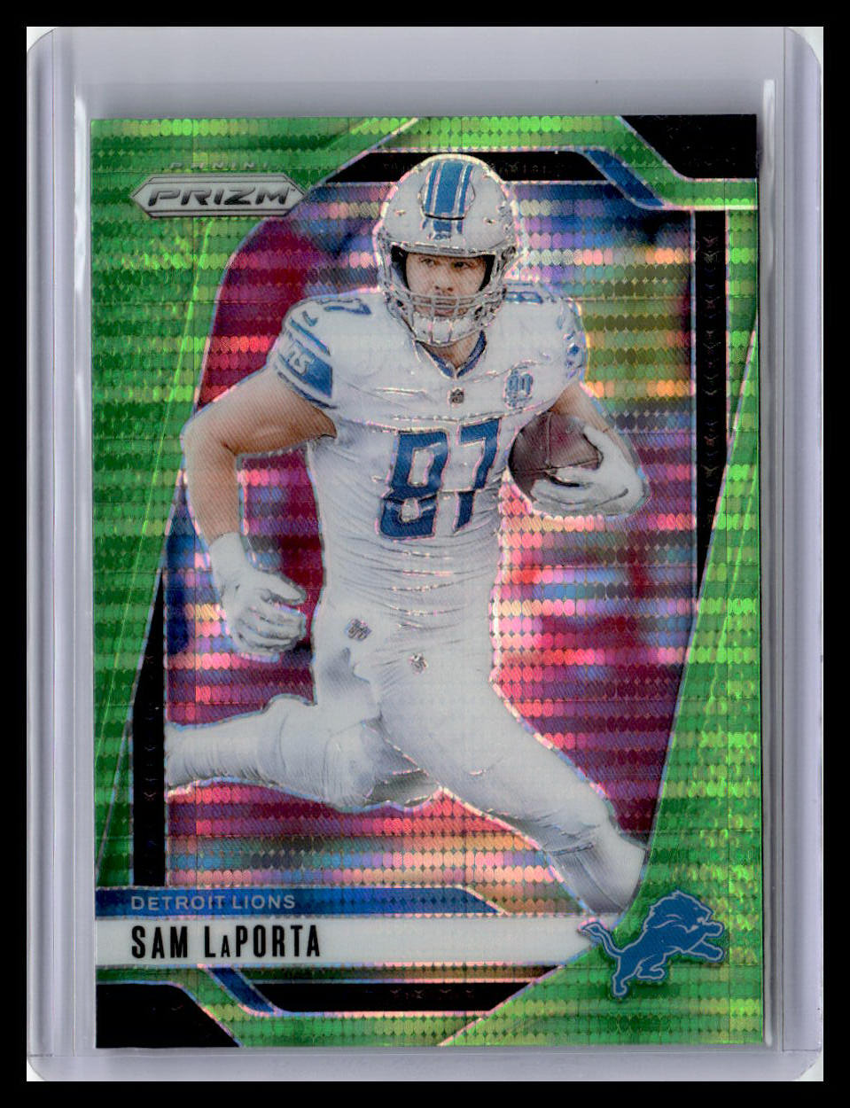 2024 Panini Prizm #96 Sam LaPorta Neon Green Pulsar