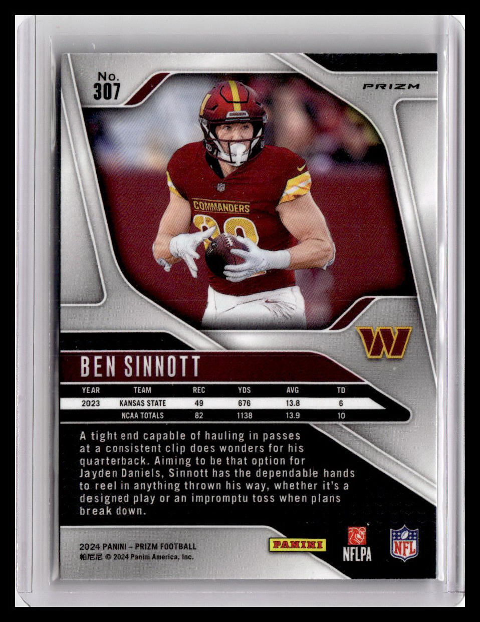 2024 Panini Prizm #307 Ben Sinnott Orange Disco Prizm