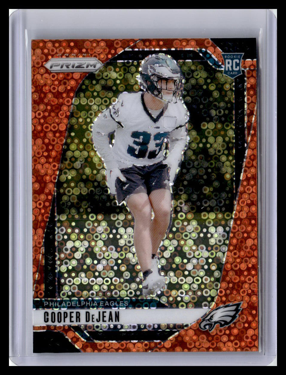 2024 Panini Prizm #321 Cooper DeJean Orange Disco Prizm