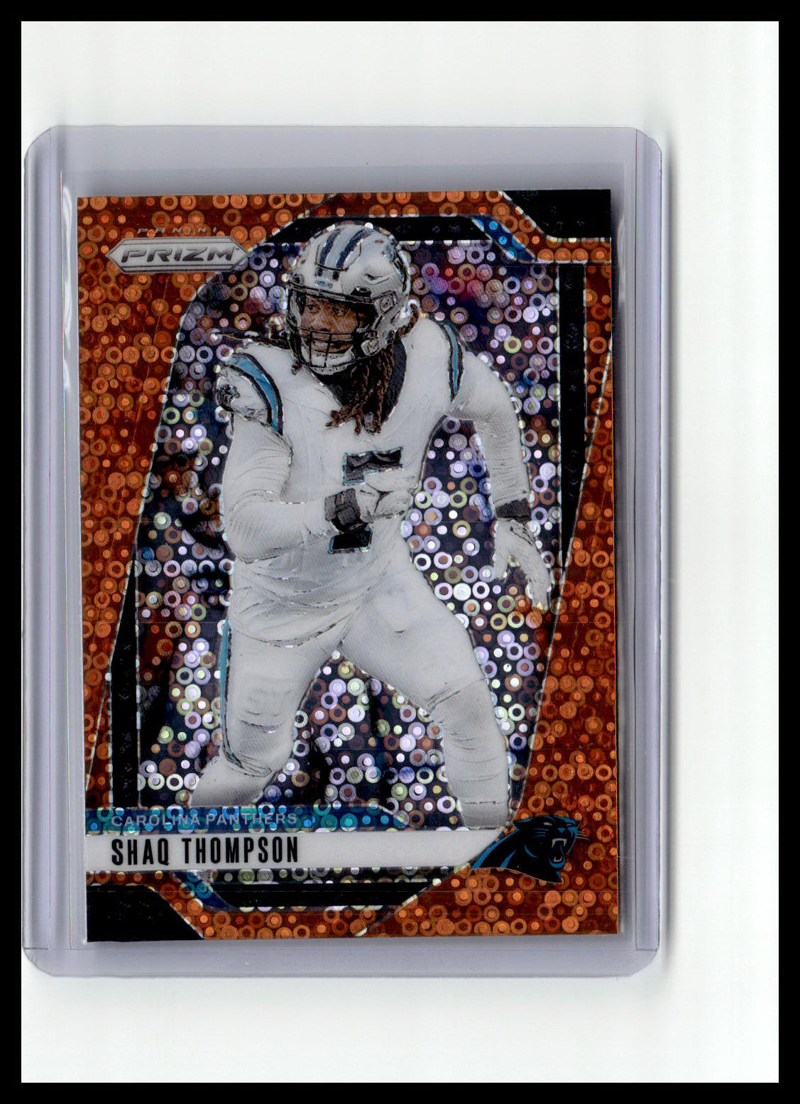 2024 Panini Prizm #41 Shaq Thompson Orange Disco Prizm