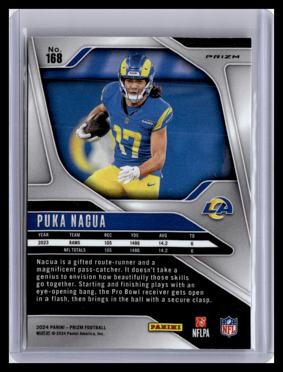 2024 Panini Prizm #168 Puka Nacua Orange Disco Prizm