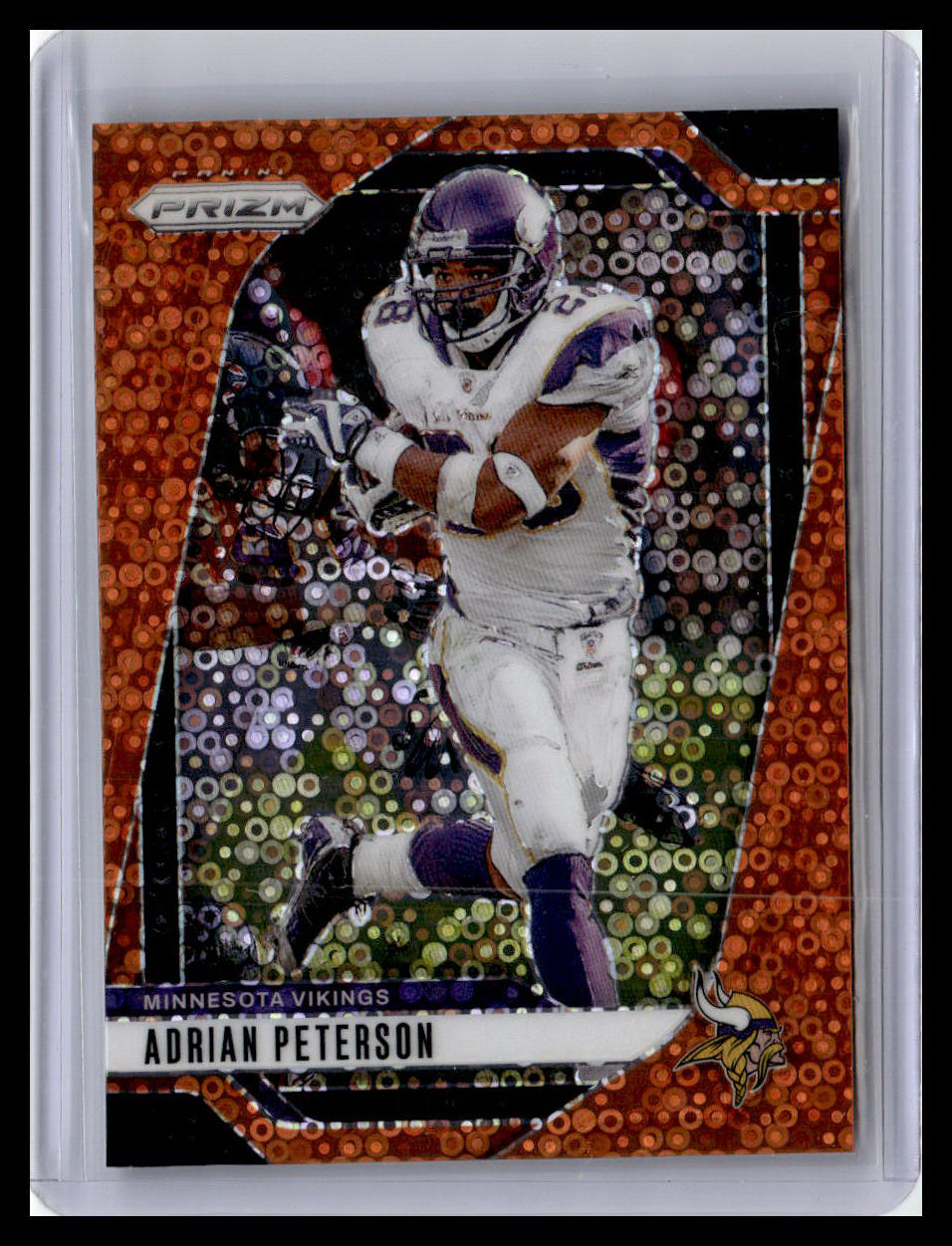 2024 Panini Prizm #191 Adrian Peterson Orange Disco Prizm