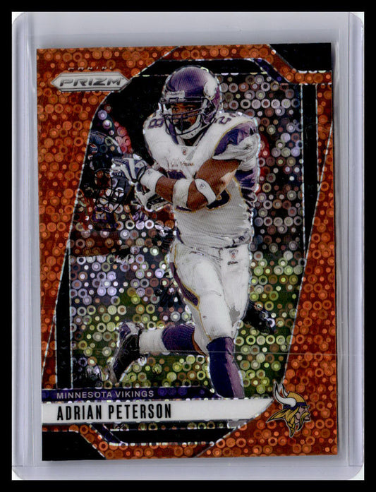 2024 Panini Prizm #191 Adrian Peterson Orange Disco Prizm