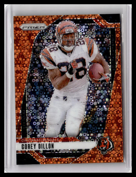 2024 Panini Prizm #62 Corey Dillon Orange Disco Prizm