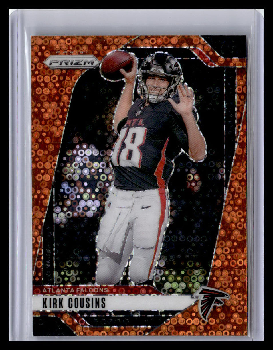 2024 Panini Prizm #10 Kirk Cousins Orange Disco Prizm