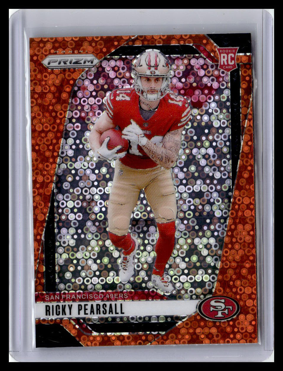 2024 Panini Prizm #383 Ricky Pearsall Orange Disco Prizm