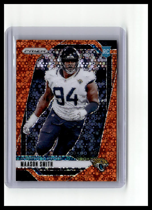 2024 Panini Prizm #368 Maason Smith Orange Disco Prizm