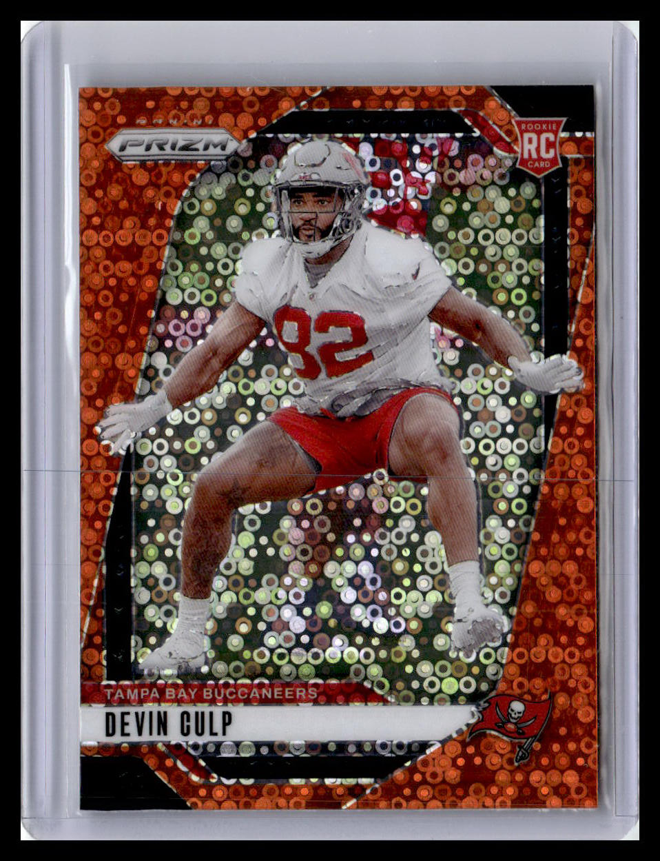 2024 Panini Prizm #326 Devin Culp Orange Disco Prizm