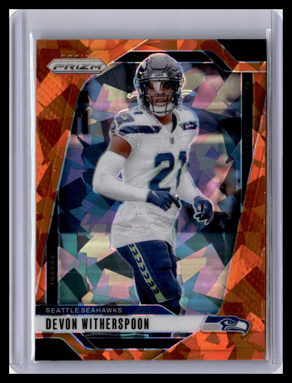 2024 Panini Prizm #263 Devon Witherspoon Orange Ice