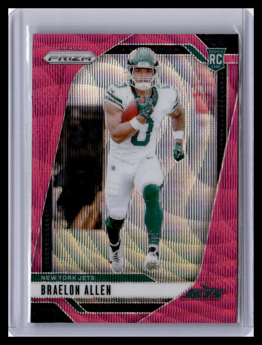 2024 Panini Prizm #311 Braelon Allen Pink Wave