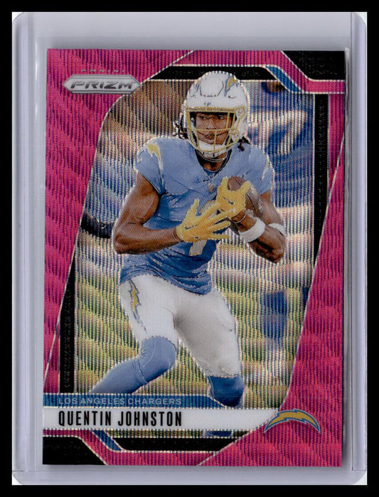 2024 Panini Prizm #160 Quentin Johnston Pink Wave