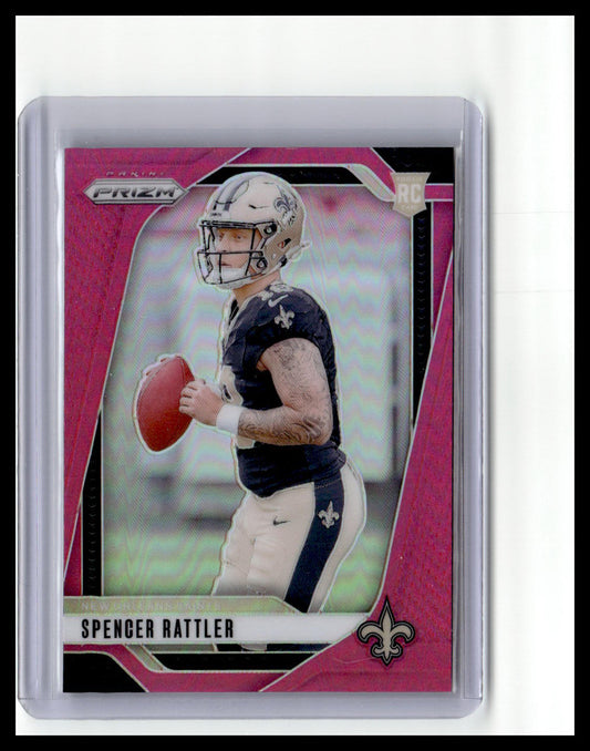 2024 Panini Prizm #388 Spencer Rattler Pink