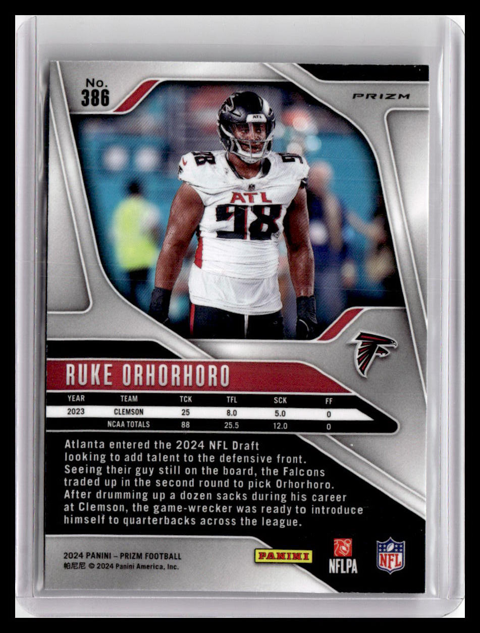2024 Panini Prizm #386 Ruke Orhorhoro Silver