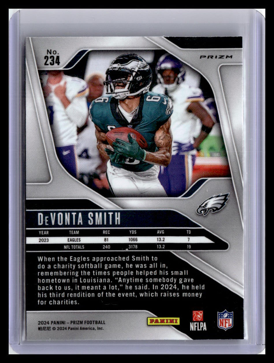 2024 Panini Prizm #234 DeVonta Smith Silver