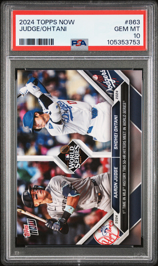2024 Topps Now #863 Judge/Ohtani PSA 10