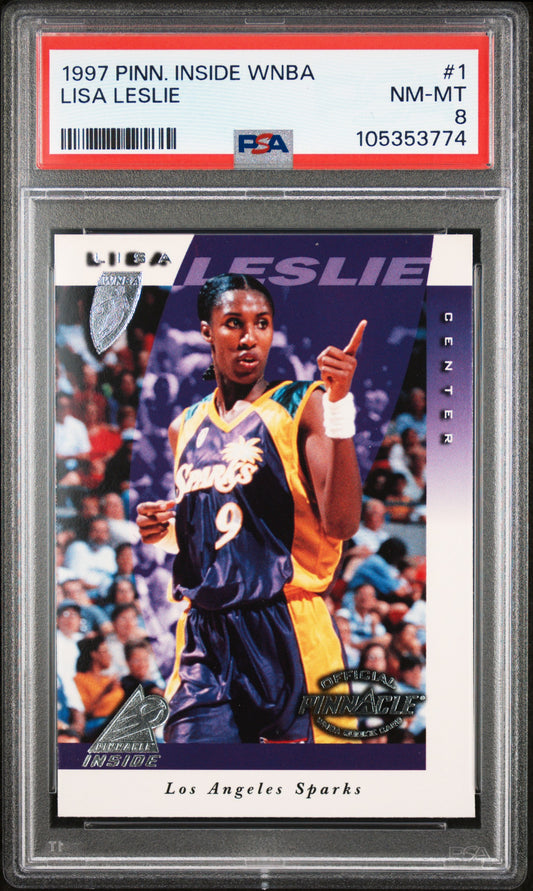 1997 Pinnacle Inside Wnba #1 Lisa Leslie PSA 8