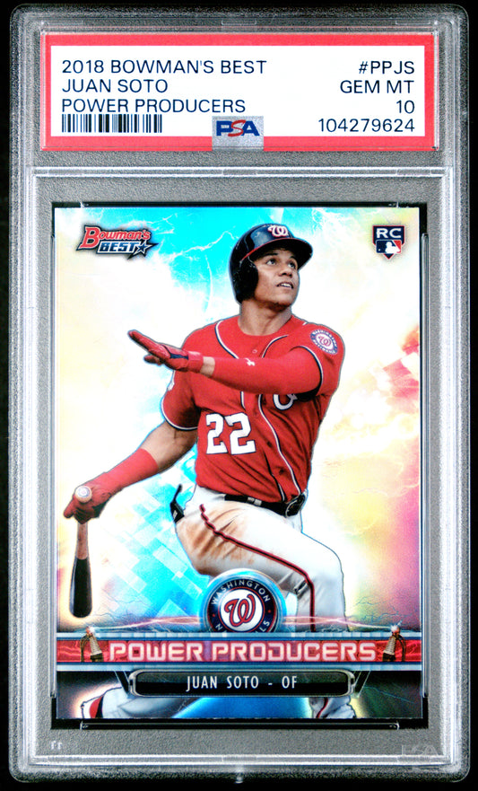 2018 Bowman'S Best Power Producers #PPJS Juan Soto Power Producers PSA 10