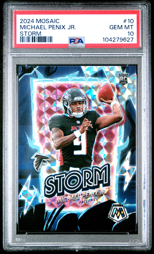 2024 Panini Mosaic Storm #10 Michael Penix Jr. PSA 10