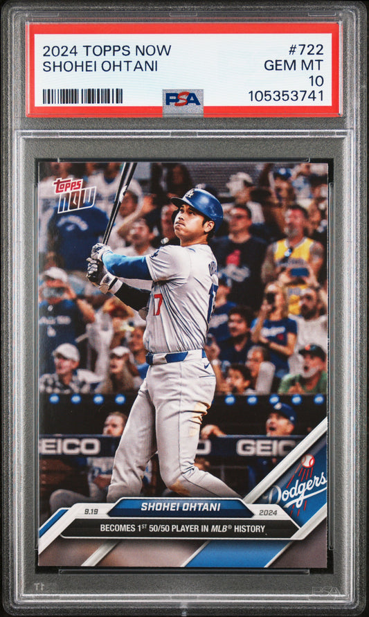 2024 Topps Now #722 Shohei Ohtani PSA 10
