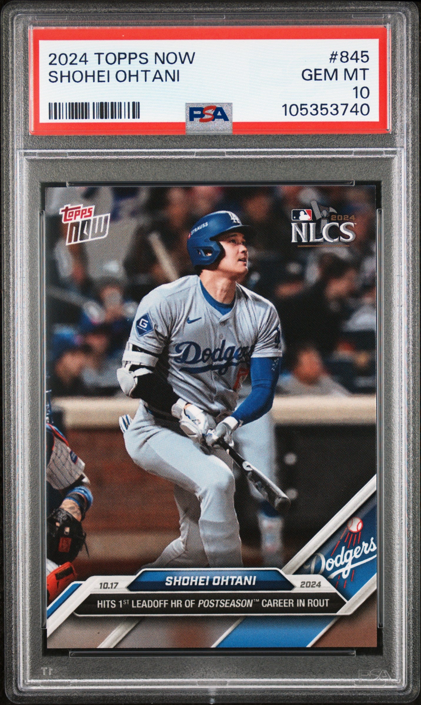 2024 Topps Now #845 Shohei Ohtani PSA 10