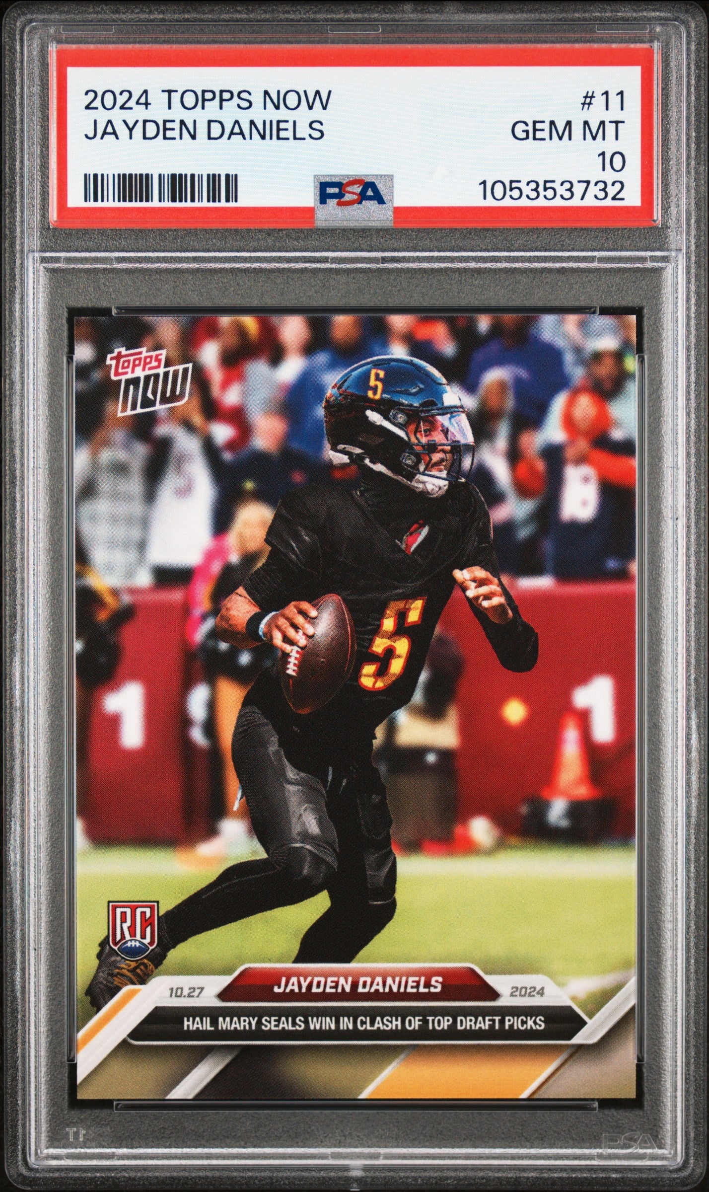 2024 Topps Now #11 Jayden Daniels PSA 10