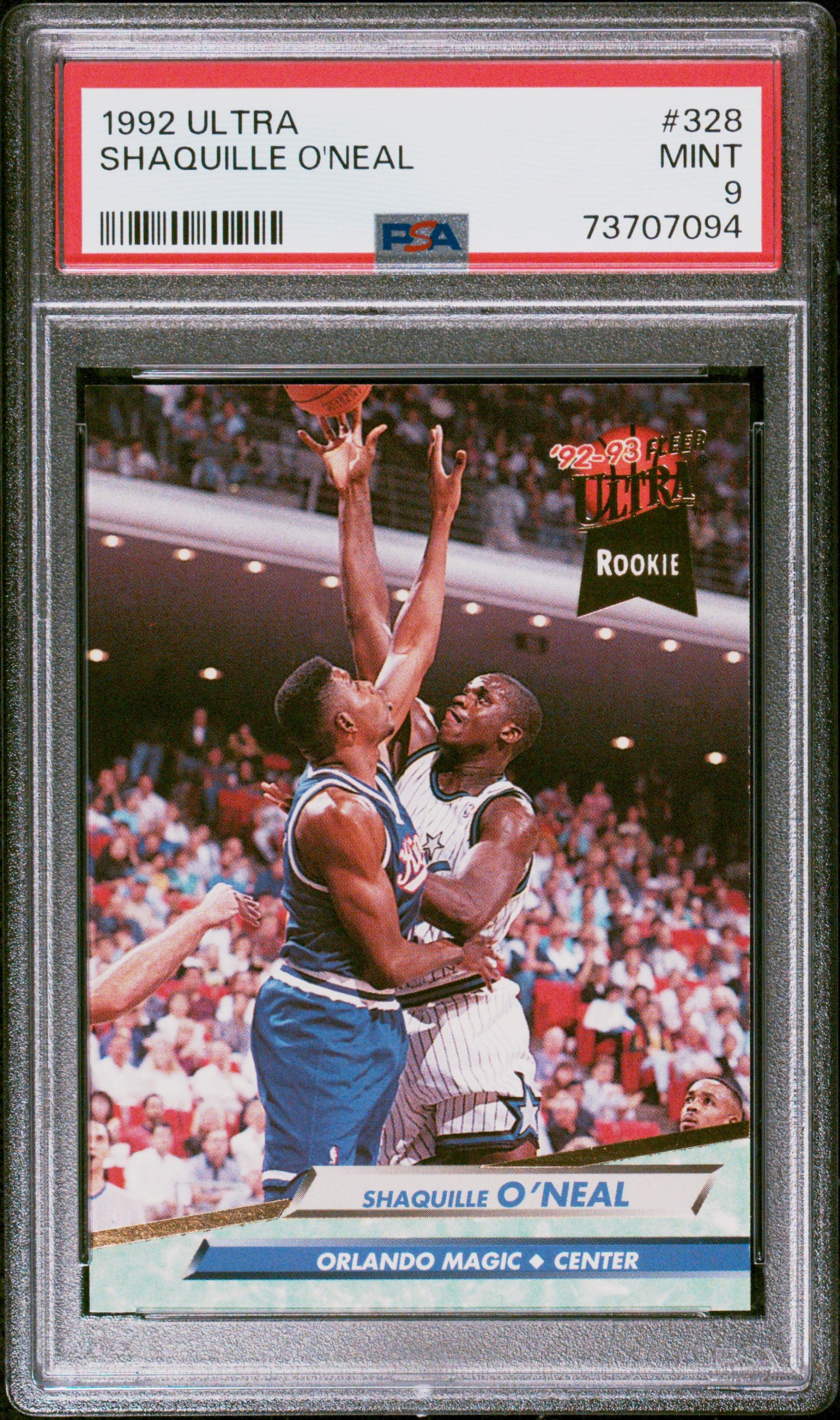 1992 Ultra #328 Shaquille O'Neal PSA 9