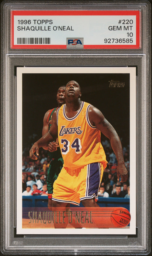 1996 Topps #220 Shaquille O'Neal PSA 10