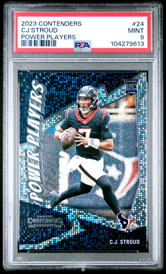 2023 Panini Contenders Power Players #24 Cj Stroud PSA 9