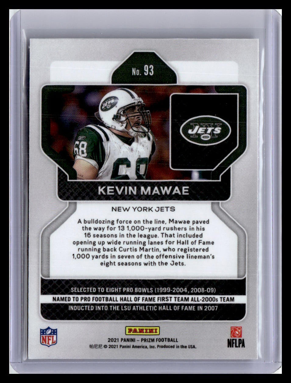 2021 Panini Prizm #93 Kevin Mawae
