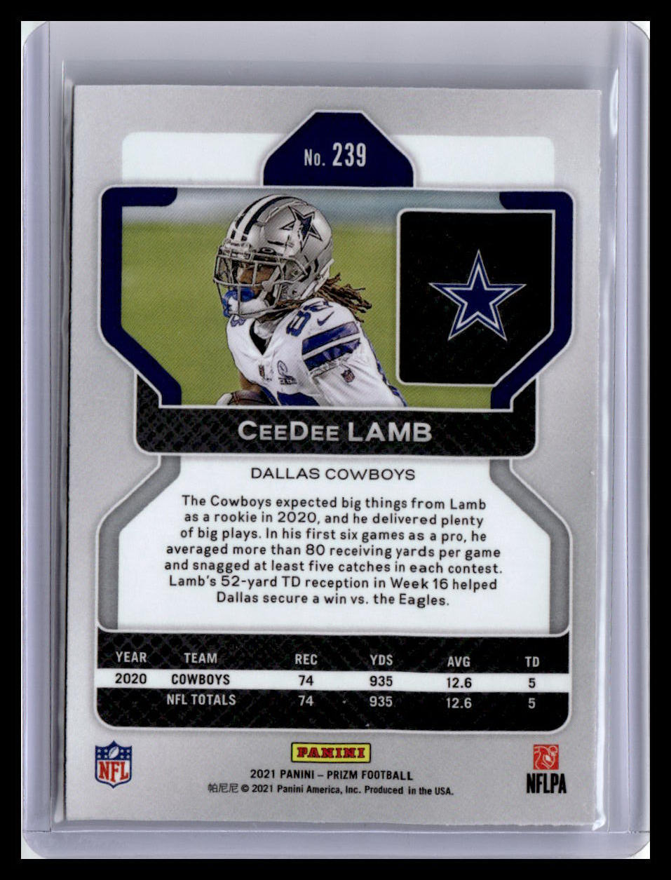 2021 Panini Prizm #239 CeeDee Lamb