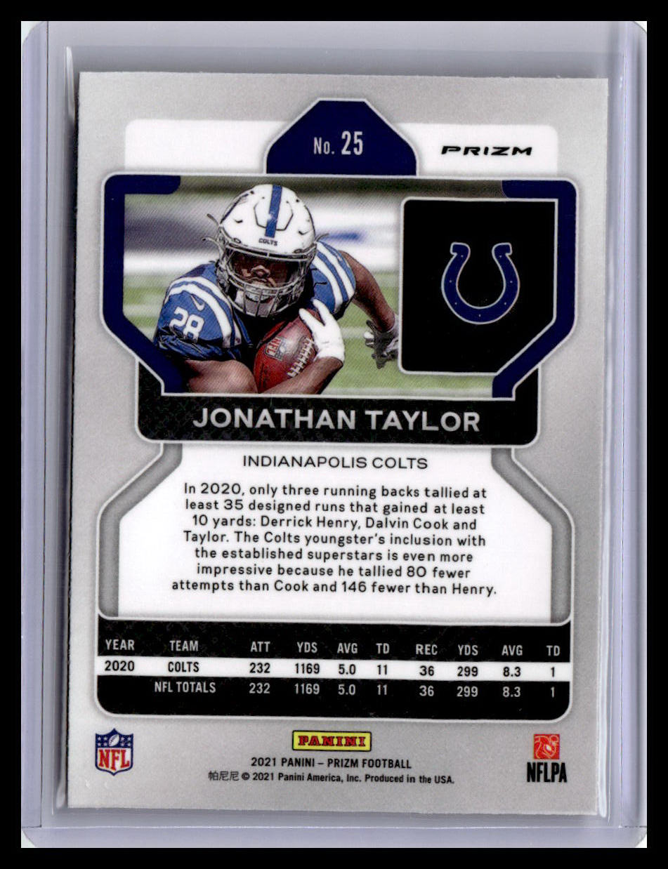 2021 Panini Prizm #25 Jonathan Taylor Disco