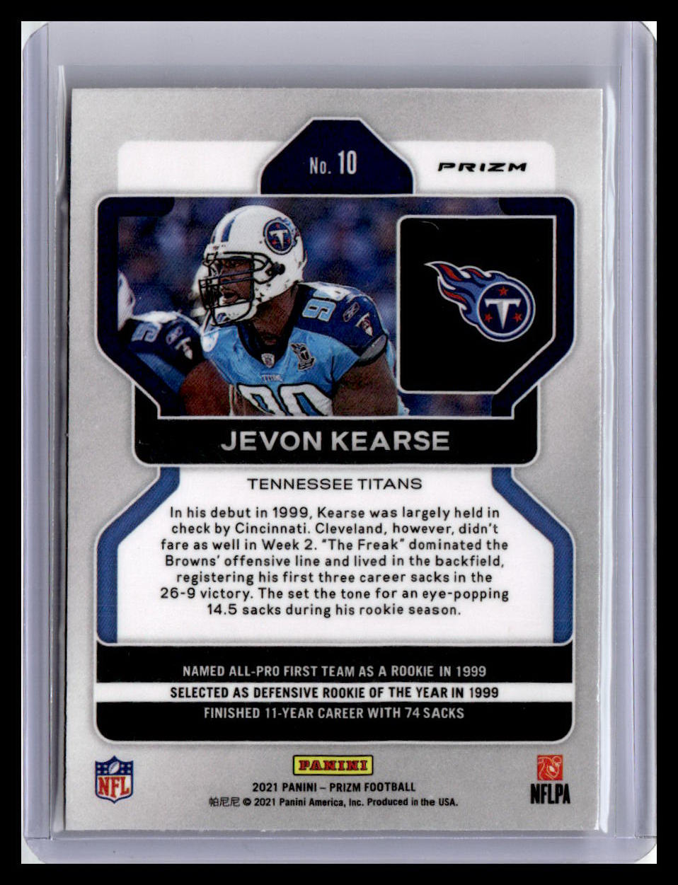 2021 Panini Prizm #10 Jevon Kearse Lazer