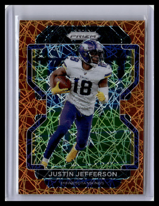 2021 Panini Prizm #125 Justin Jefferson Lazer