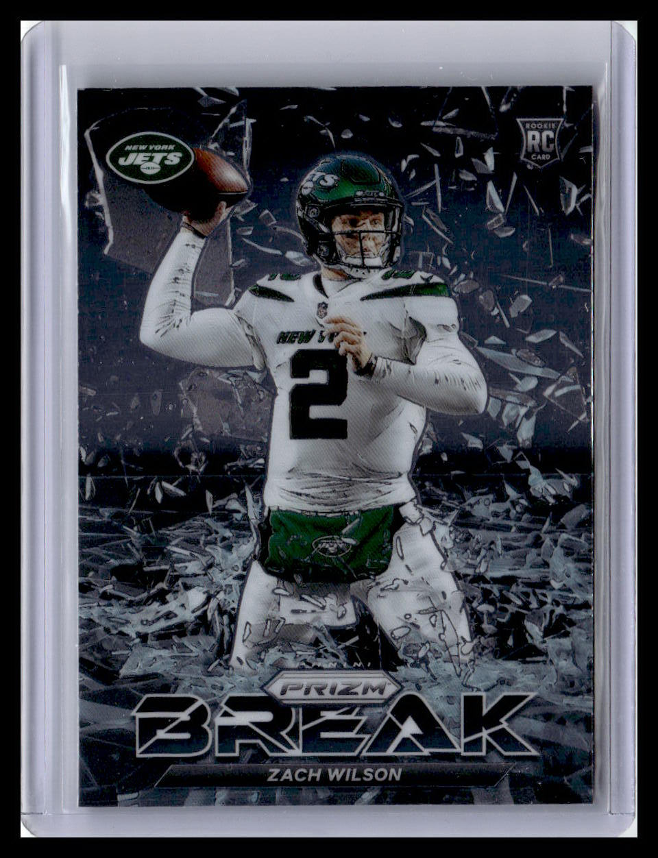 2021 Panini Prizm #PB-4 Zach Wilson Prizm Break