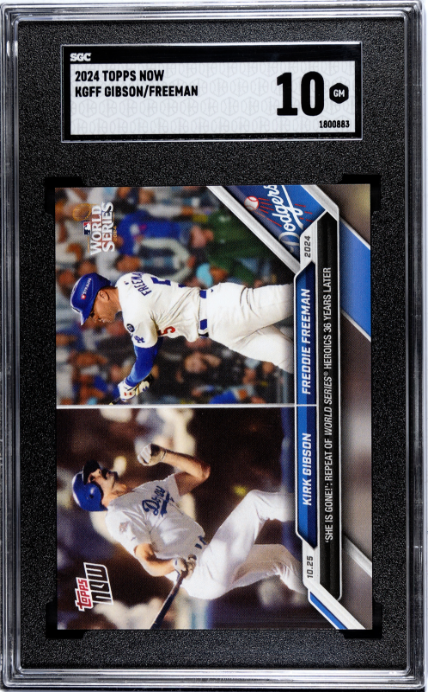 2024 Topps Now #KGFF Gibson/Freeman SGC 10
