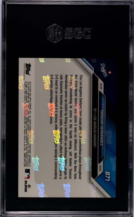 2024 Topps Now #871 Teoscar Hernandez SGC 10
