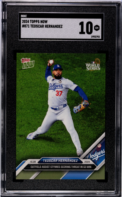 2024 Topps Now #871 Teoscar Hernandez SGC 10