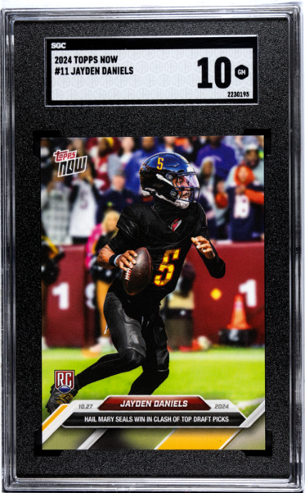 2024 Topps Now #11 Jayden Daniels SGC 10