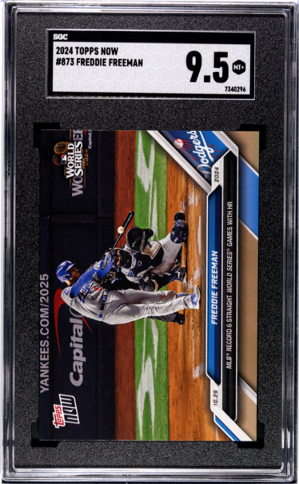 2024 Topps Now #873 Freddie Freeman SGC 9.5
