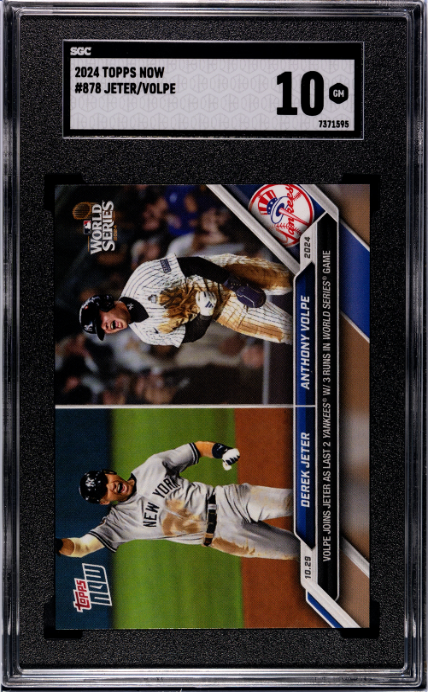 2024 Topps Now #878 Jeter/Volpe SGC 10