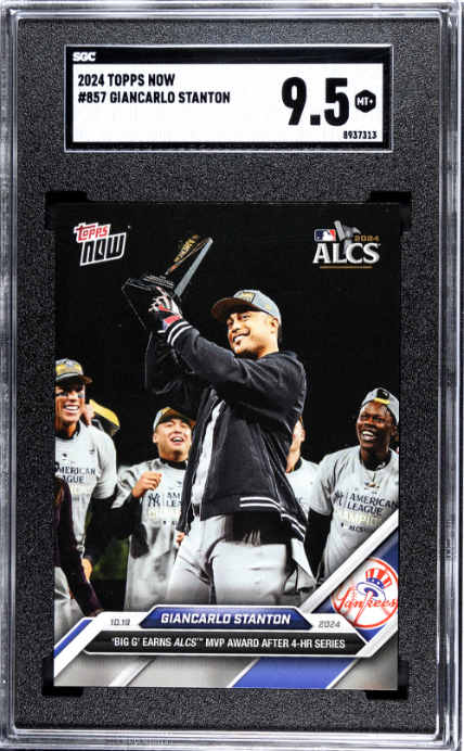 2024 Topps Now #857 Giancarlo Stanton SGC 9.5