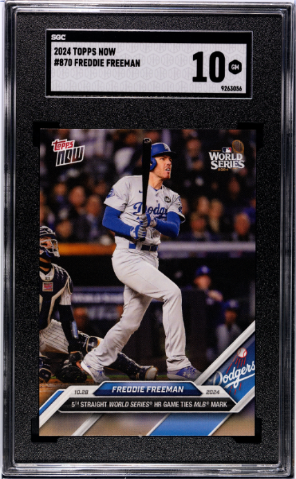 2024 Topps Now #870 Freddie Freeman SGC 10